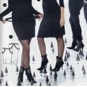 Lip Service 2007 Lethal Desires Manhattan Asymmetrical Knee Length Skirt L